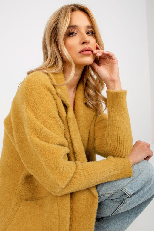 Garstyčių laisvas alpakų kailis su...