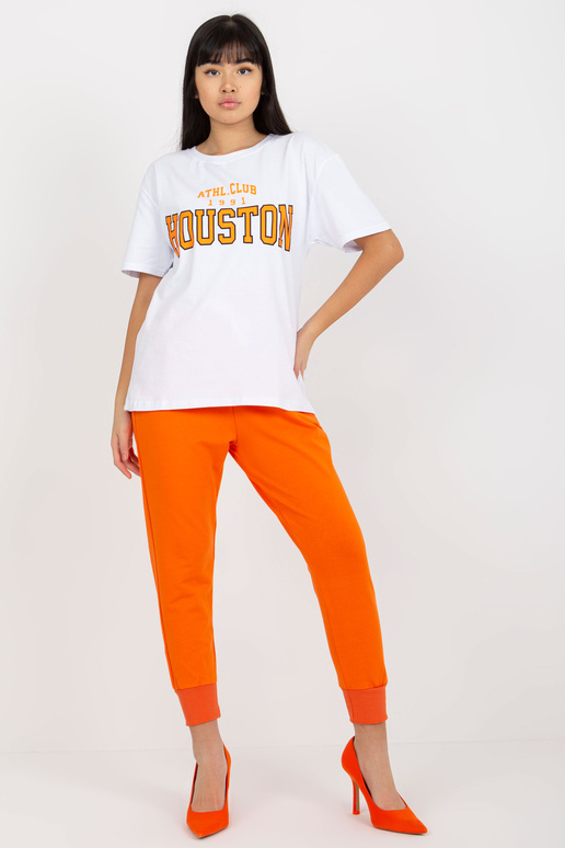 Balti laisvai marginti marškinėliai Balti laisvai marginti marškinėliai