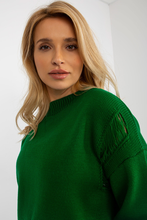 Sweter-BA-SW-8043.08X-ciemny zielony