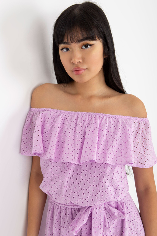 Šviesiai violetinė ažūrinė ispaniška... Šviesiai violetinė ažūrinė ispaniška...