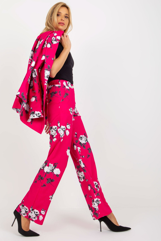 Fuksijos spalvos plataus audinio...