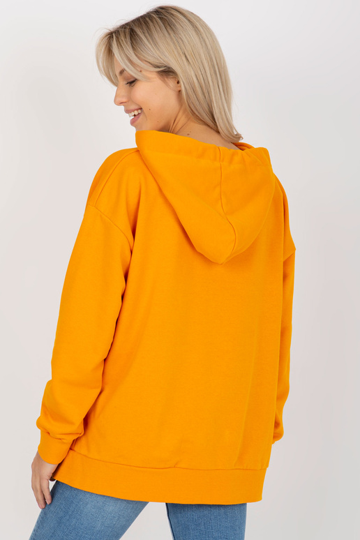 Tamsiai geltonas megztinis su gobtuvu...