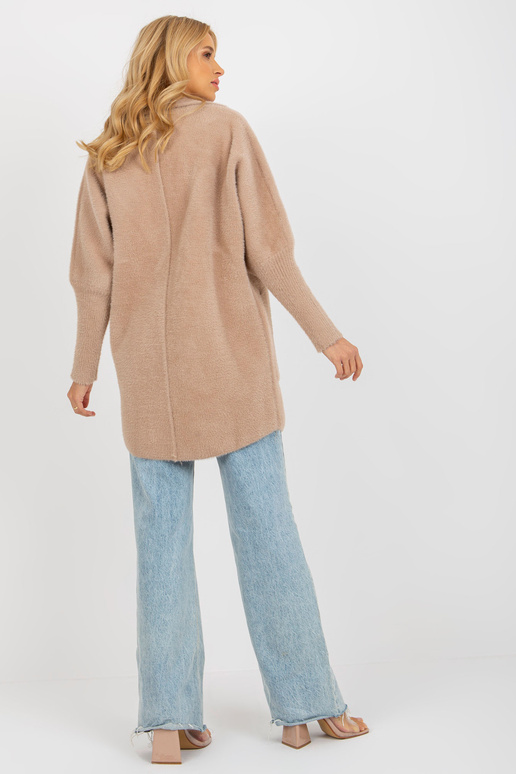 Smėlio spalvos laisvas alpakų paltas... Smėlio spalvos laisvas alpakų paltas...