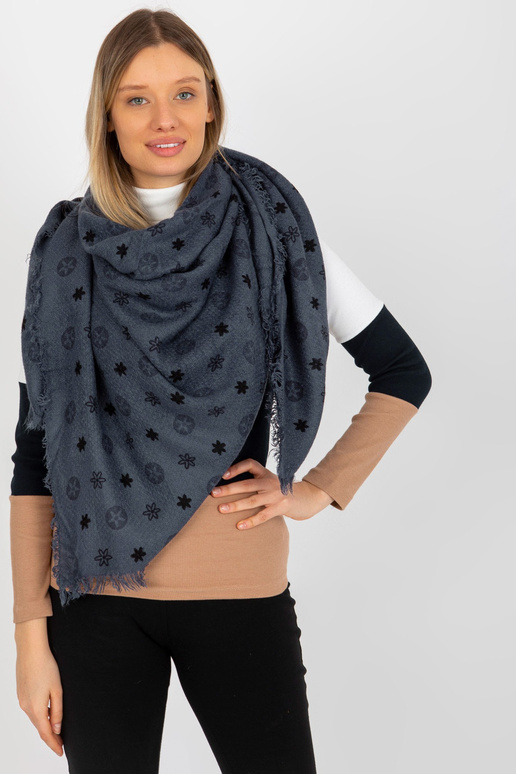 Tamsiai mėlyna moteriška skara