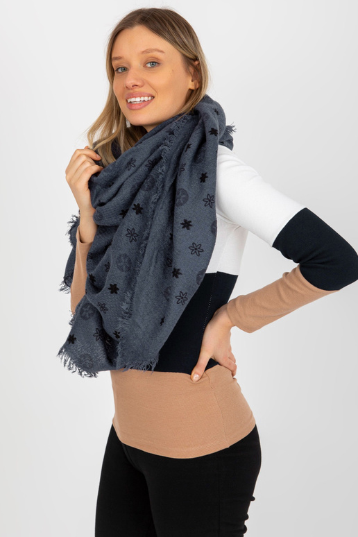 Tamsiai mėlyna moteriška skara