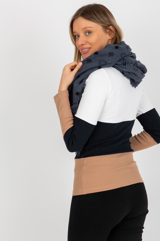 Tamsiai mėlyna moteriška skara