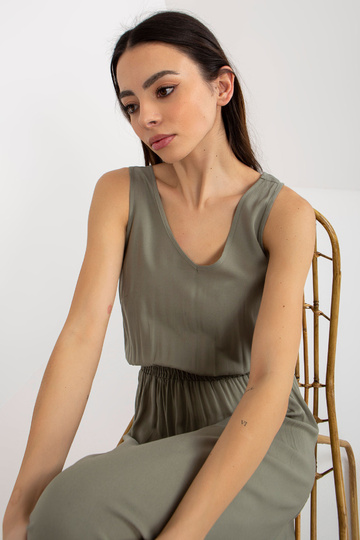 Khaki spalvos maxi suknelė...