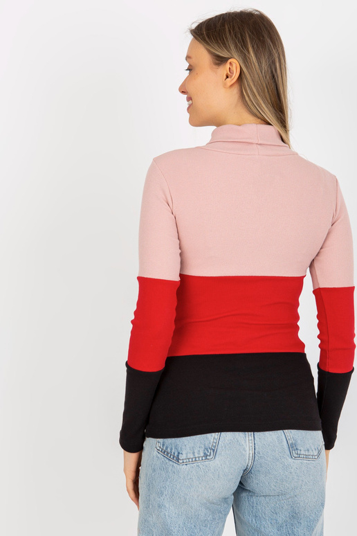 Šviesiai rožinė ir juoda prigludusi...