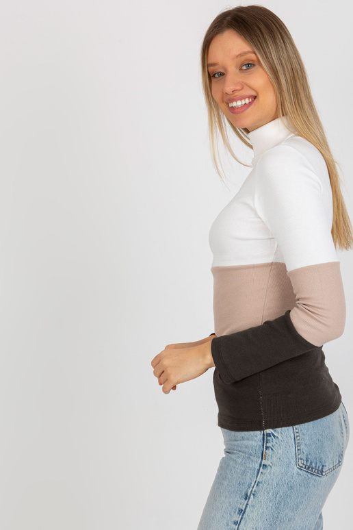 Ecru-smėlio spalvos moteriška bazinė... Ecru-smėlio spalvos moteriška bazinė...