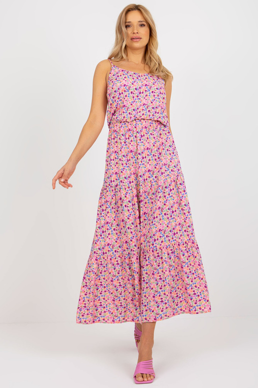 Rožinė maksi gėlėta suknelė su... Rožinė maksi gėlėta suknelė su...