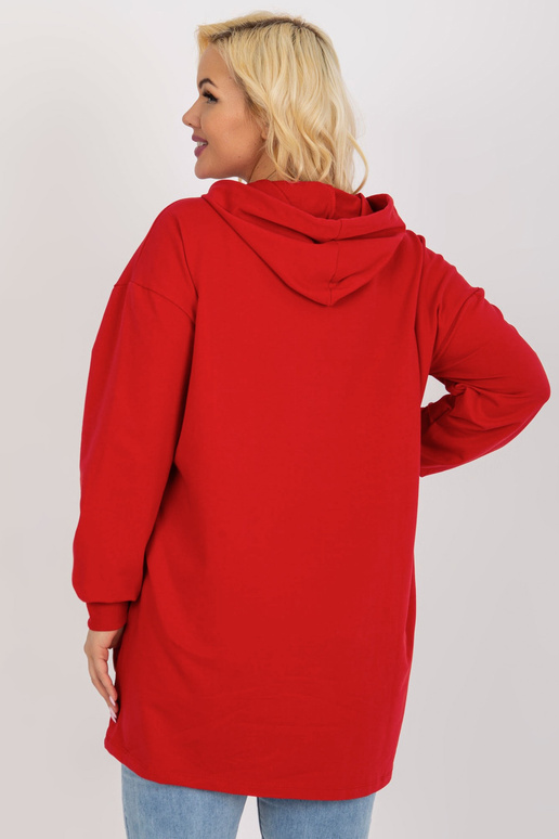 Raudonas ilgesnis plius dydžio gobtuvas Raudonas ilgesnis plius dydžio gobtuvas