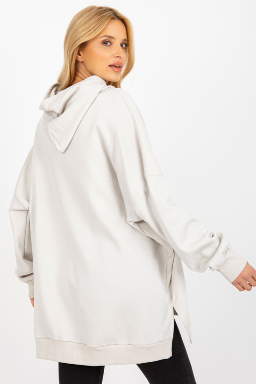 Šviesiai pilkas oversized kengūros...