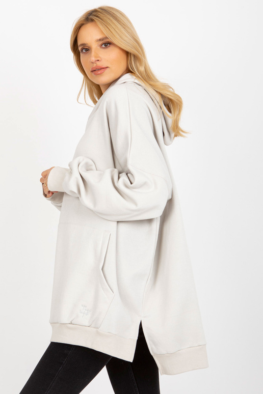 Šviesiai pilkas oversized kengūros...