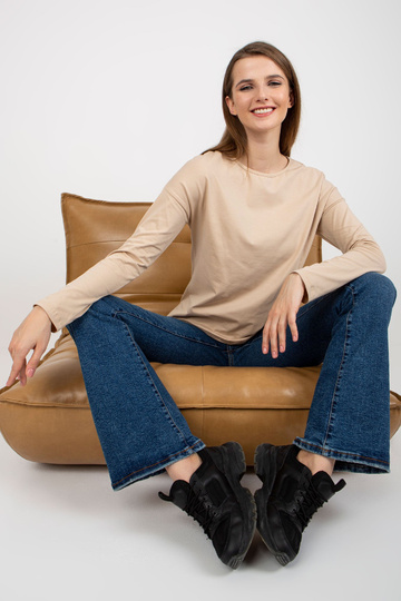 Smėlio spalvos medvilninė... 2