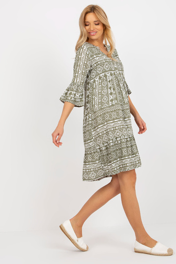 Laisva chaki spalvos BOHO...