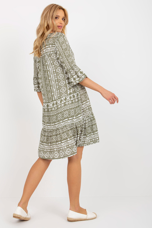 Laisva chaki spalvos BOHO suknelė... Laisva chaki spalvos BOHO suknelė...