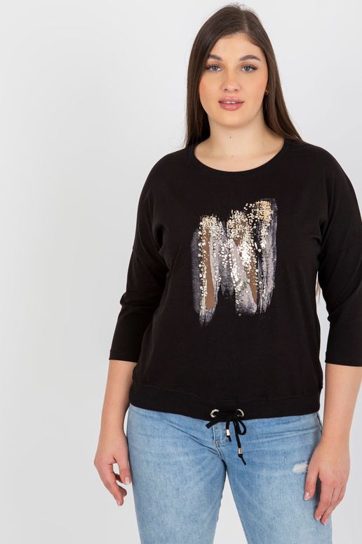 Juoda plius dydžio palaidinė su raštu... Juoda plius dydžio palaidinė su raštu...