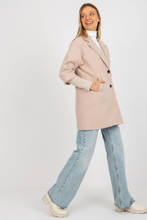 Smėlio spalvos paltas su raiščiais...