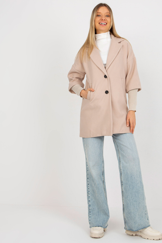 Smėlio spalvos paltas su raiščiais...