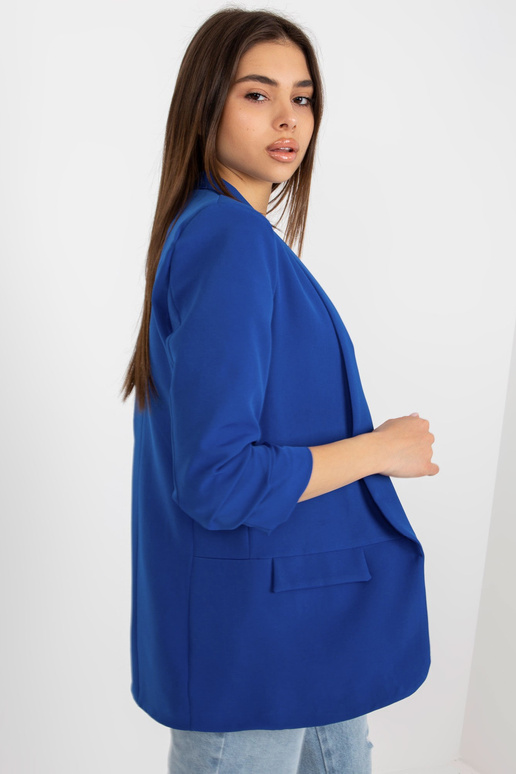 Tamsiai mėlynas švarkas su rauktomis...