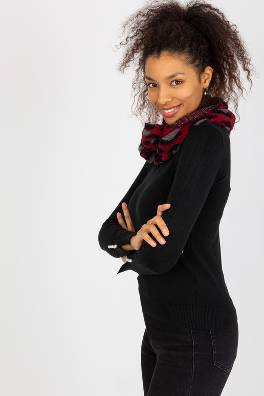 Raudonos ir juodos spalvos moterų...