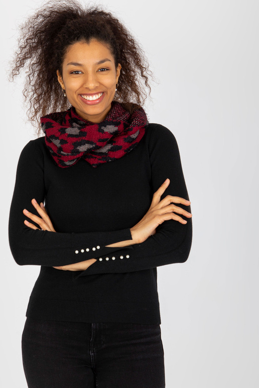 Raudonos ir juodos spalvos moterų...