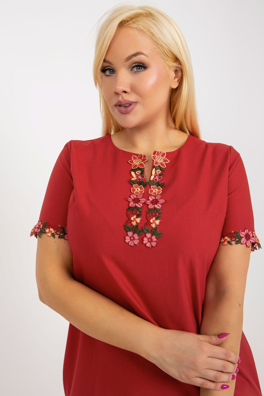 Suknelė-LK-SK-506309.50-bordo