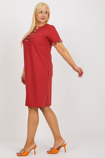 Suknelė-LK-SK-506309.50-bordo 2