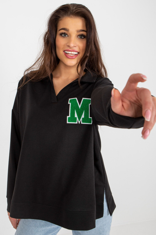 Juoda Oversize medvilninė palaidinė...