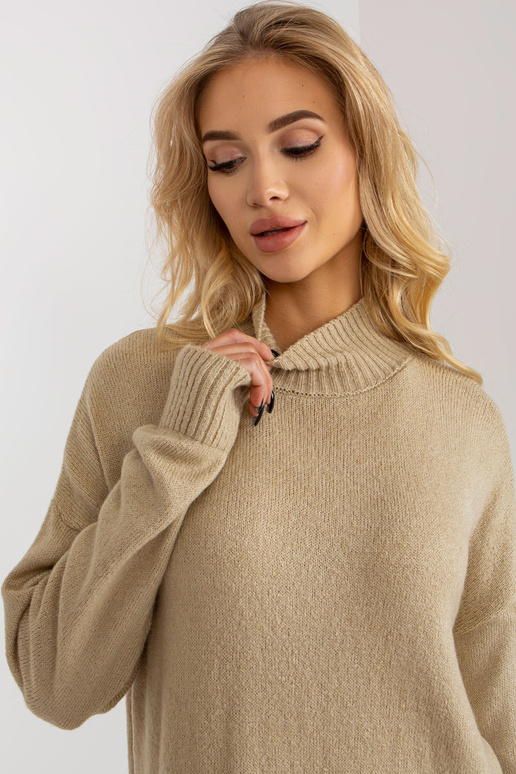 Smėlio spalvos ilgas oversize...