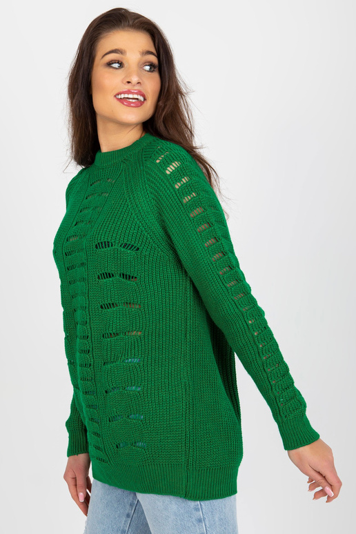 Žalias ilgas oversized megztinis...