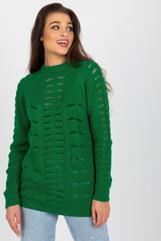 Žalias ilgas oversized megztinis...