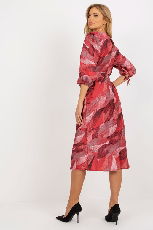 Bordo spalvos midi kokteilinė suknelė... Bordo spalvos midi kokteilinė suknelė...