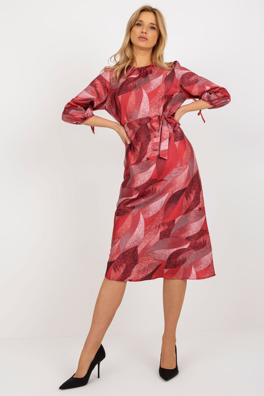 Bordo spalvos midi kokteilinė suknelė... Bordo spalvos midi kokteilinė suknelė...