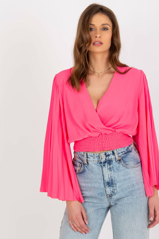 Fluo Pink Wrap iškilminga palaidinė... Fluo Pink Wrap iškilminga palaidinė...