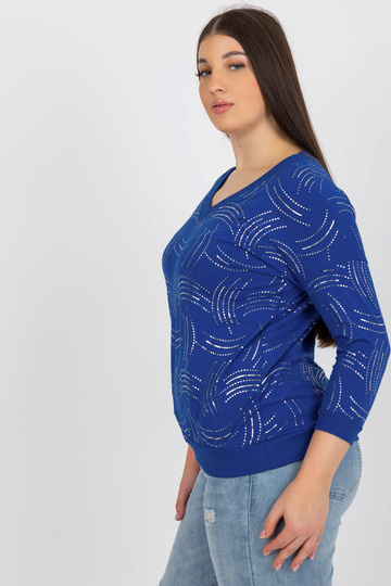 Tamsiai mėlyna plius dydžio...