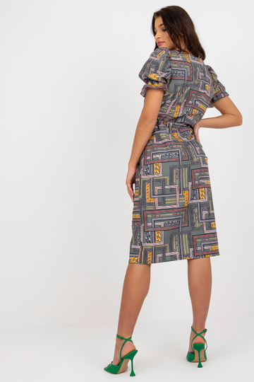 Khaki spalvos midi suknelė... 2