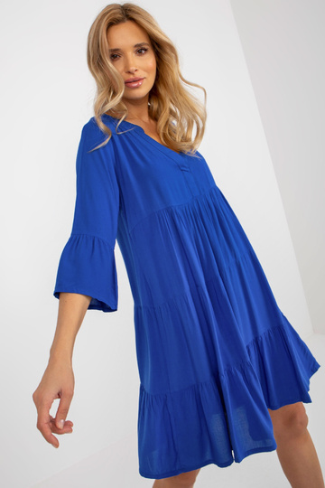 Laisva kobalto suknelė su...