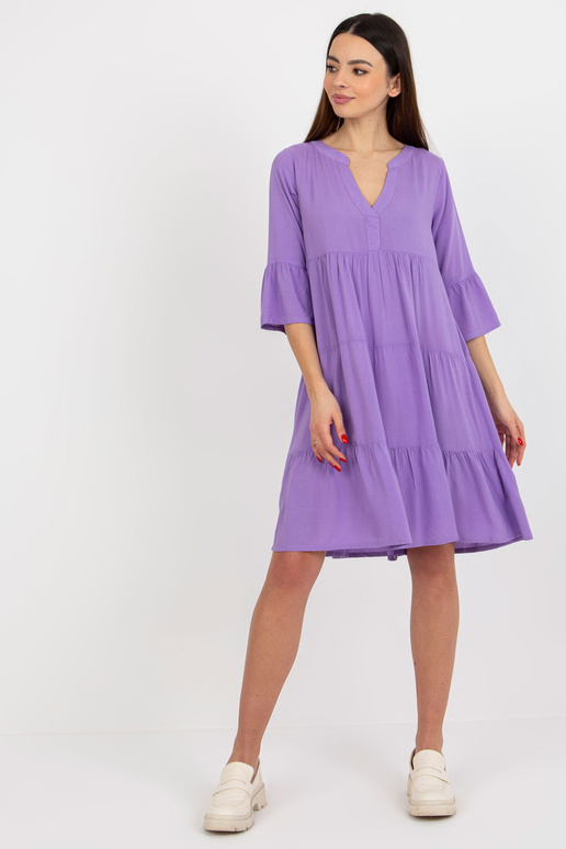 Violetinė laisvos viskozės suknelė... Violetinė laisvos viskozės suknelė...