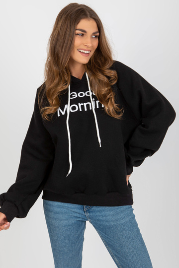 Juodas megztinis su gobtuvu... 2