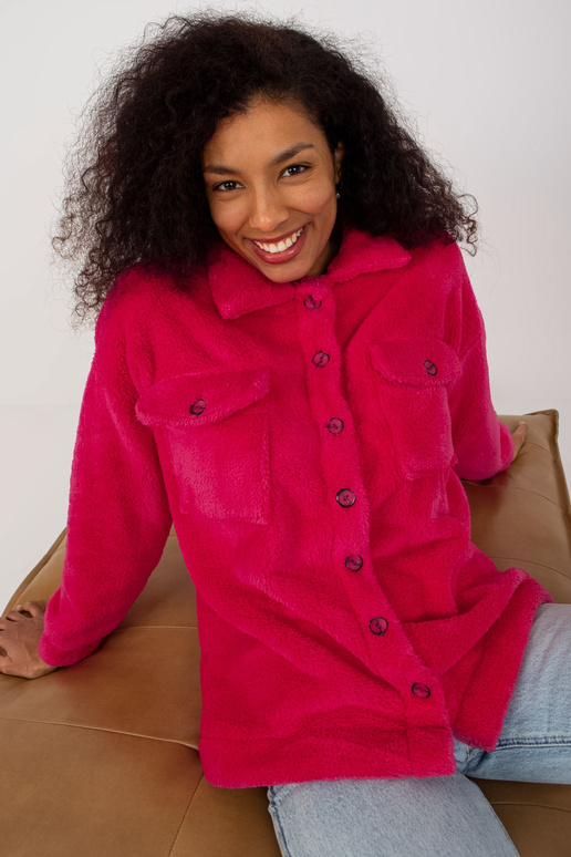 Fuksijos spalvos kailio viršutiniai... Fuksijos spalvos kailio viršutiniai...