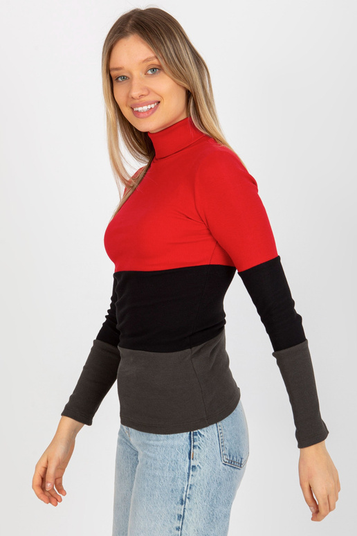 Raudonos-chaki spalvos briaunuota...