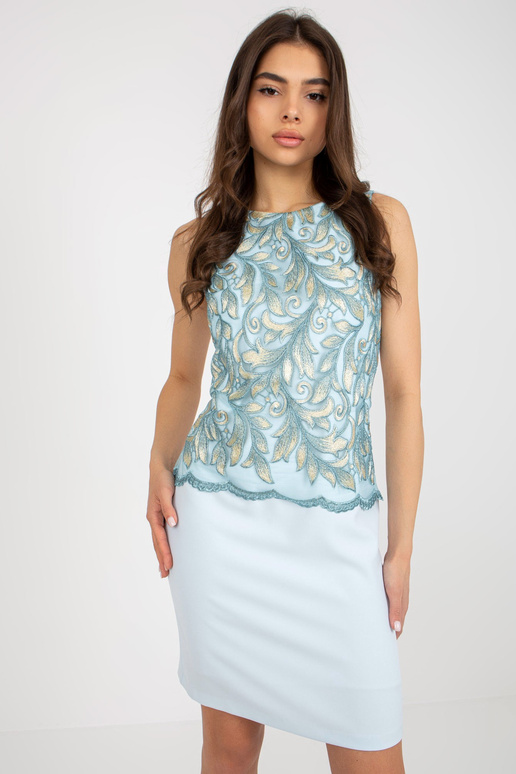 Suknelė-NU-SK-059-2,46-šviesiai mėlyna