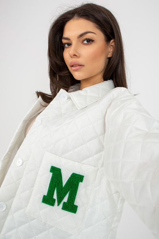 Ecru dygsniuotas pereinamasis švarkas...