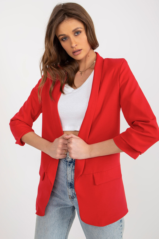 Raudona elegantiška striukė su... Raudona elegantiška striukė su...