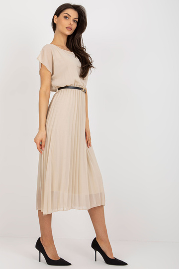 Smėlio spalvos klostuota...