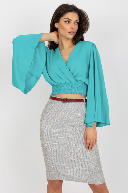 Mėlyna trumpa iškilminga palaidinė...