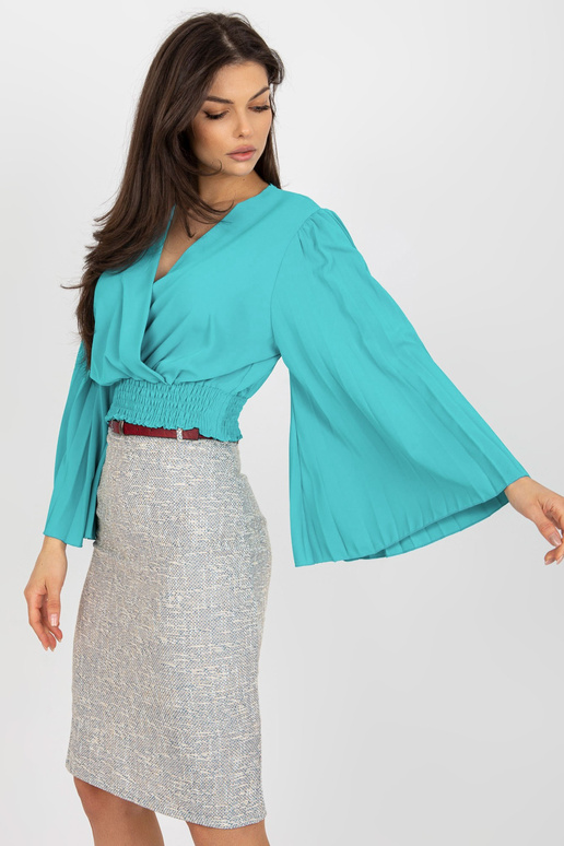 Mėlyna trumpa iškilminga palaidinė...