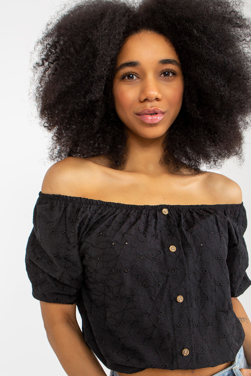 Juoda medvilninė ispaniška palaidinė... Juoda medvilninė ispaniška palaidinė...