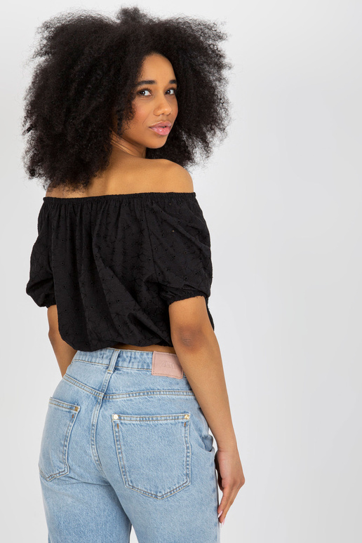 Juoda medvilninė ispaniška palaidinė... Juoda medvilninė ispaniška palaidinė...